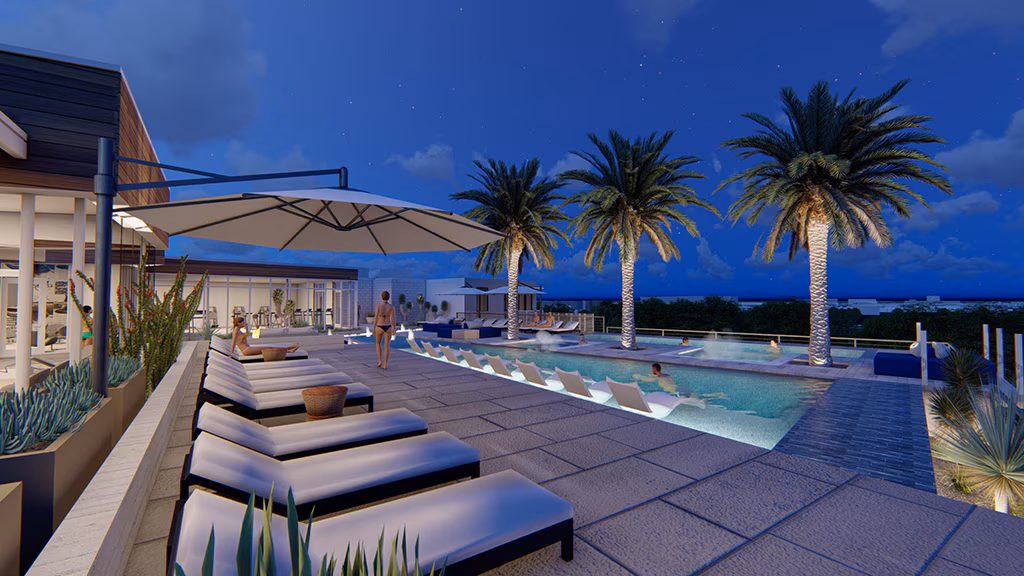 Rooftop Apartrment Pool in Central Austin