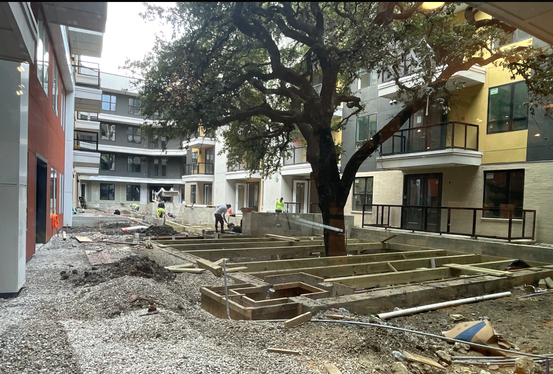 South Lamar Austin Apartments under Construction
